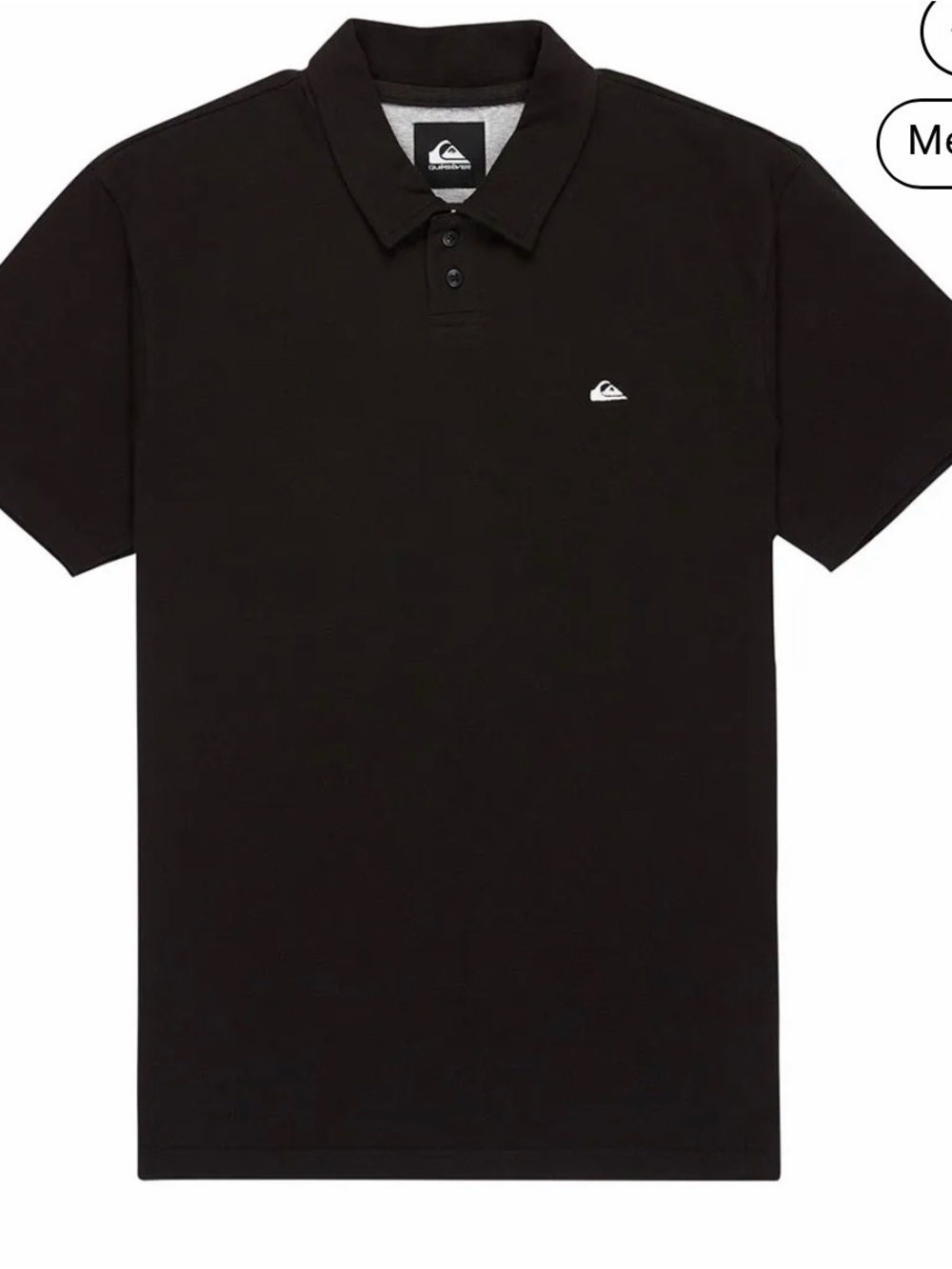 Quiksilver Men’s Black Polo with Small Logo